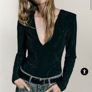 SPARKLY KNIT BODYSUIT